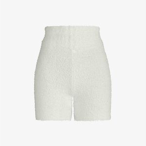 SKIMS Cozy Knit Shorts in Bone S/M